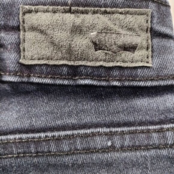 Levi's High Waisted Dark Wash Denim Streetwear Skinny Jeggings Dark Blue 32/32 - Picture 7 of 7